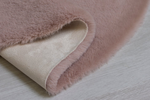 Image of Pink Heart Shaggy Area Rug