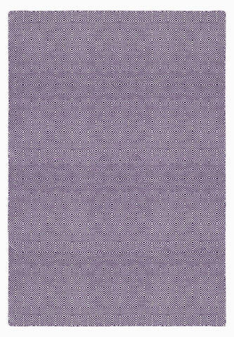 Image of Solitaire Aubergine Indoor/ Outdoor Reversible Polyester Recycled Fibre Rug RUGSANDROOMS 