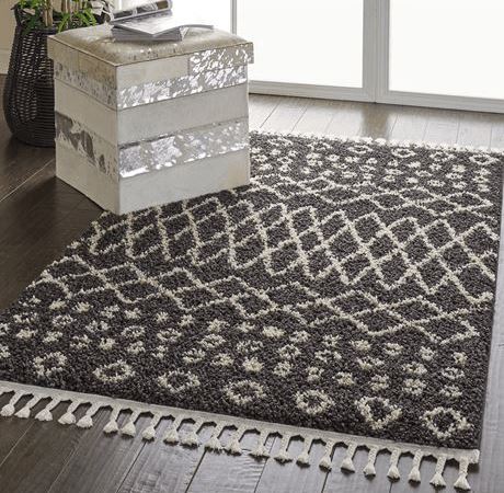 Nashville Charcoal Area Rug RUGSANDROOMS 