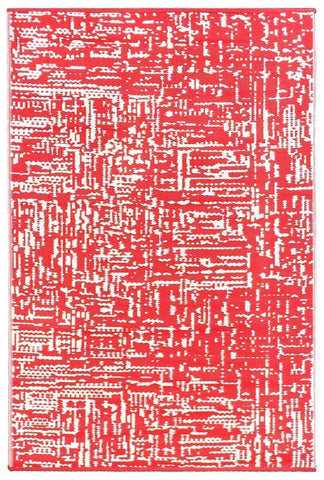 Image of Cosmopolitan Red & White Indoor-Outdoor Reversible Rug cvsonia 