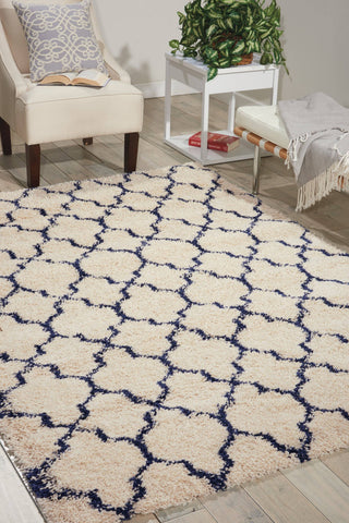 Nourison Ivory/Blue Area Rug RUGSANDROOMS 