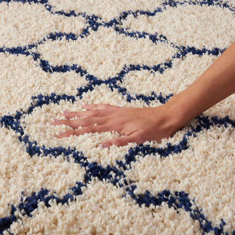 Image of Nourison Ivory/Blue Area Rug RUGSANDROOMS 