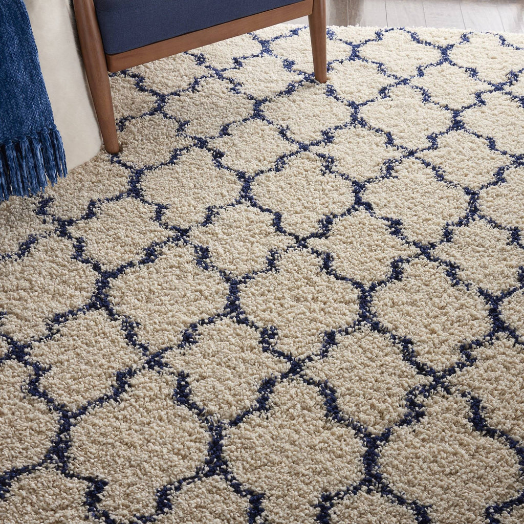 Nourison Ivory/Blue Area Rug RUGSANDROOMS 