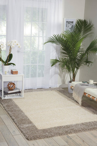 Image of Nourison Ivory/Silver Area Rug RUGSANDROOMS 