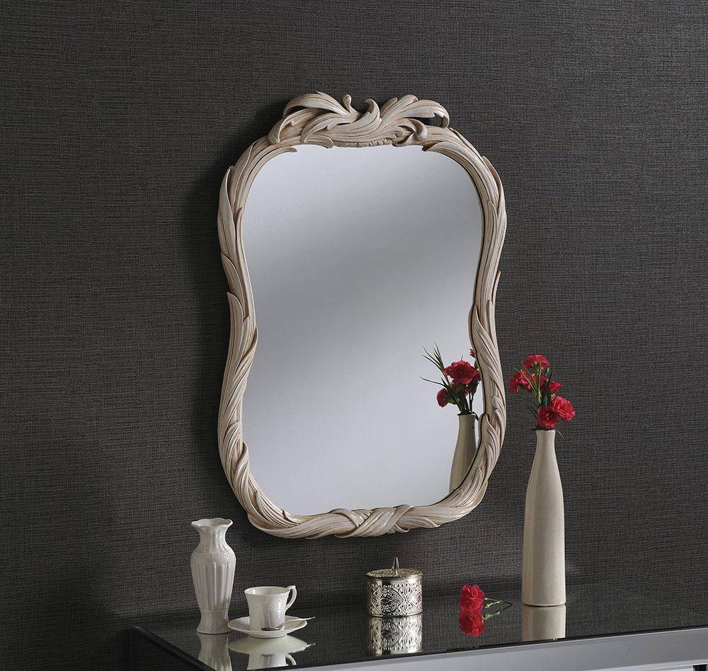 Marceline Ivory Mirror RUGSANDROOMS 
