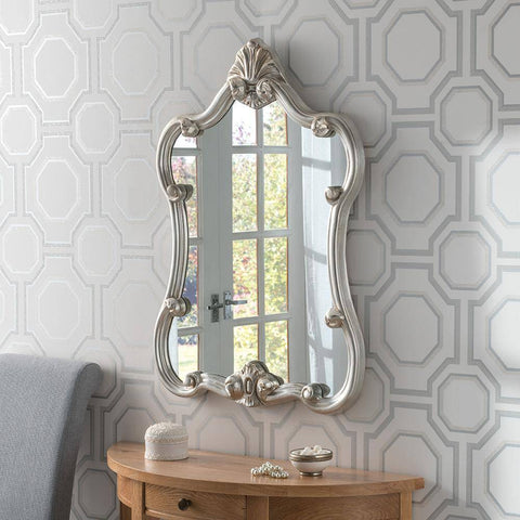 Christophe Silver Mirror RUGSANDROOMS 