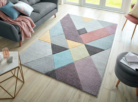 Image of Nora Pink Multi Area Rug