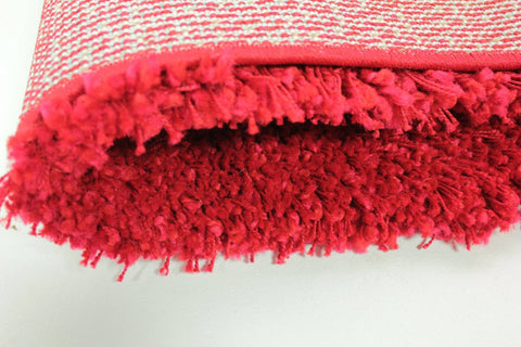 Image of Axel Red Shaggy Rug RUGSANDROOMS 