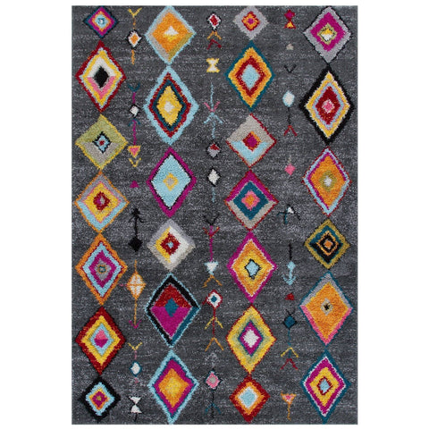 Image of Tribal Charcoal Area Rug RUGSANDROOMS 