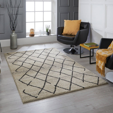 Image of Tribal Ivory Area Rug RUGSANDROOMS 