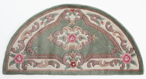 Image of Lavinia Green Area Rug RUGSANDROOMS 