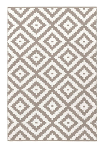 Image of Ava Dove Grey Indoor/ Outdoor Reversible Polyester Recycled Fibre Rug RUGSANDROOMS 