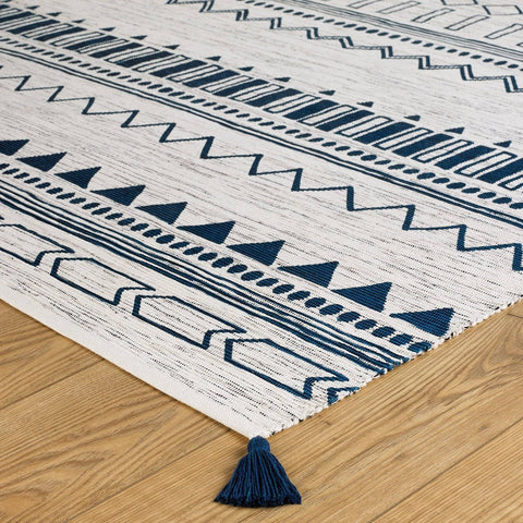 Image of Beni Blue Area Rug RUGSANDROOMS 
