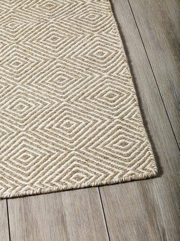 Image of Solitaire Beige Indoor/ Outdoor Reversible Polyester Recycled Fibre Rug RUGSANDROOMS 