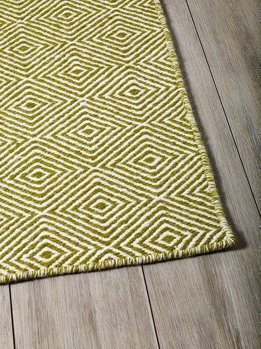 Solitaire Green Indoor/ Outdoor Reversible Polyester Recycled Fibre Rug RUGSANDROOMS 