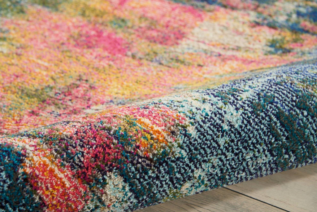 Nourison Blue/Yellow Area Rug RUGSANDROOMS 