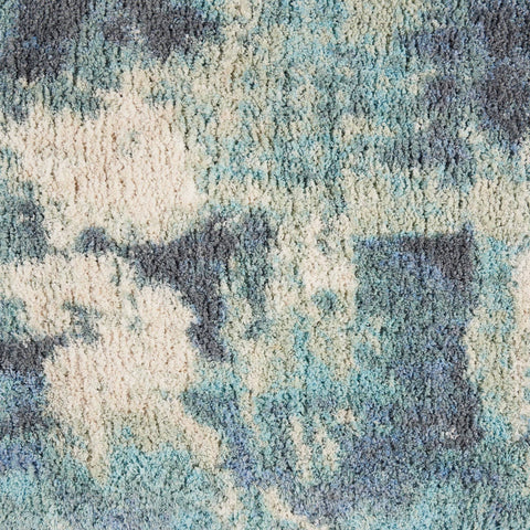 Image of Corsica Shag Blue Area Rug RUGSANDROOMS 