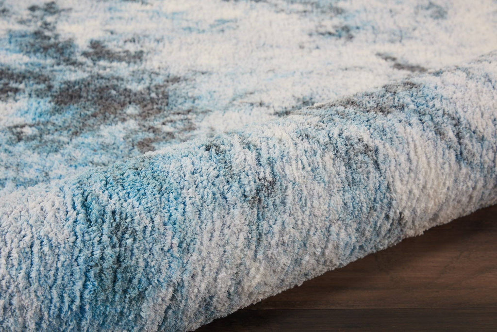 Shaggy Blue/Multi Area Rug RUGSANDROOMS 