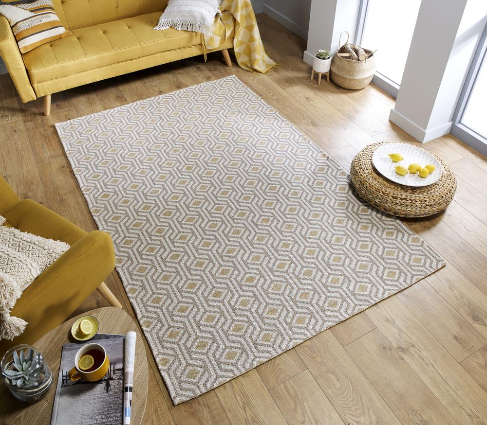 Bernice Ochre/Natural Area Rug