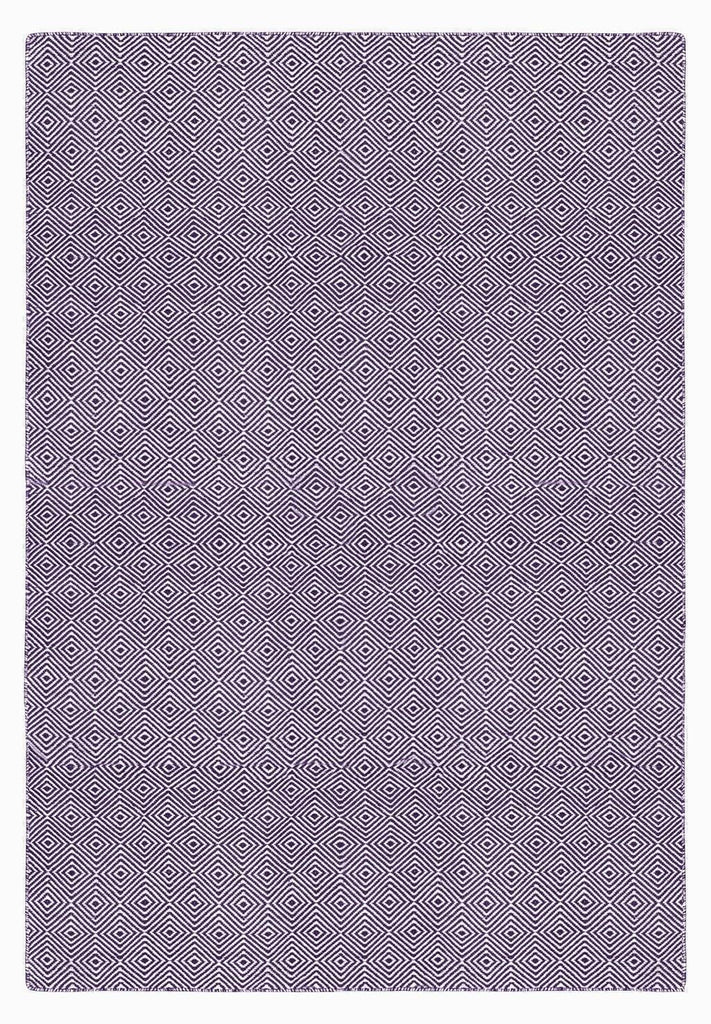 Solitaire Aubergine Indoor/ Outdoor Reversible Polyester Recycled Fibre Rug RUGSANDROOMS 