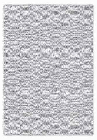 Image of Diamond Light Grey Indoor/ Outdoor Reversible Polyester Recycled Fibre Rug RUGSANDROOMS 