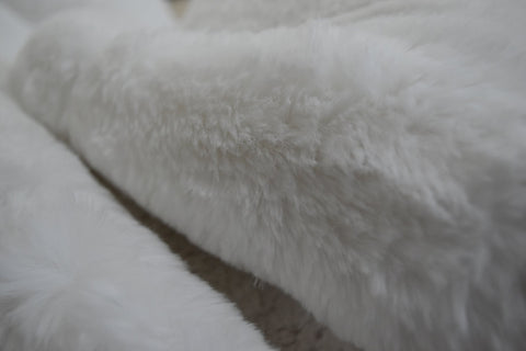 Image of Latte Faux Fur Throw RUGSANDROOMS 