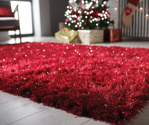 Image of Roselle Red Area Rug RUGSANDROOMS 