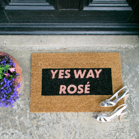 Yes Way Rose Glitter Doormat RUGSANDROOMS 