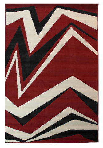 Image of Dahab Red Area Rug RUGSANDROOMS 