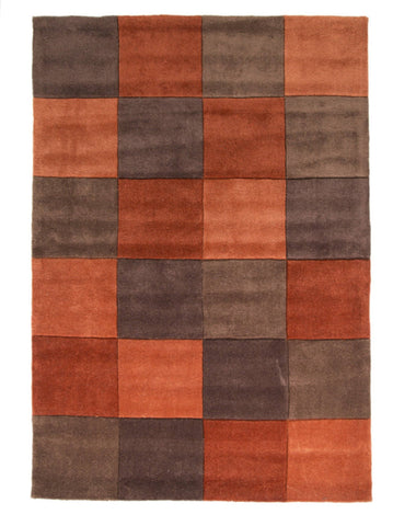 Image of Mabel Rust/Chocolate Area Rug RUGSANDROOMS 