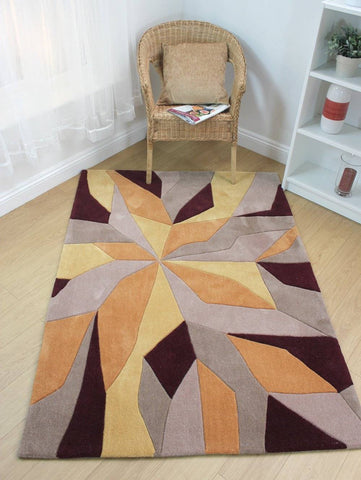 Image of Wera Ochre Area Rug RUGSANDROOMS 