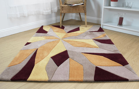 Image of Wera Ochre Area Rug RUGSANDROOMS 