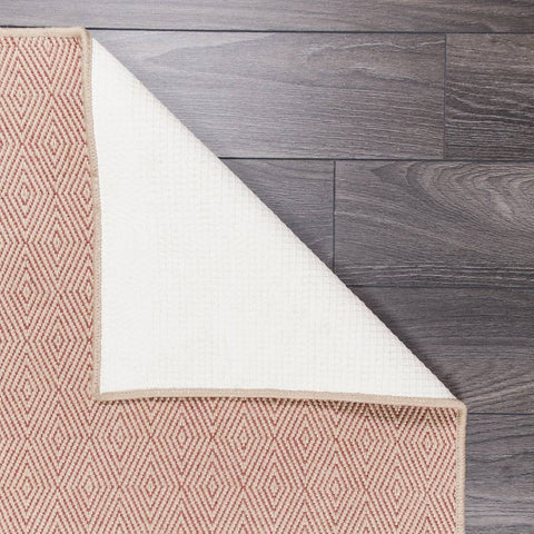 Image of Natural Fibre Terracotta Area Rug RUGSANDROOMS 