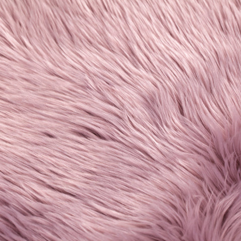 Image of Mauve Faux Fur Sheep Skin RUGSANDROOMS 
