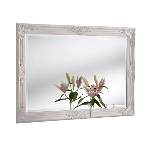 Image of Florence White Accent Mirror gagandeepstore 