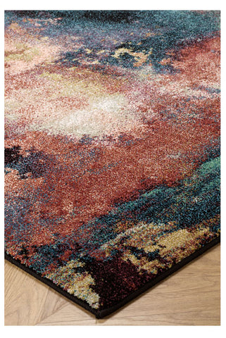 Image of Fleur Pink / Turquoise Floral Area Rug