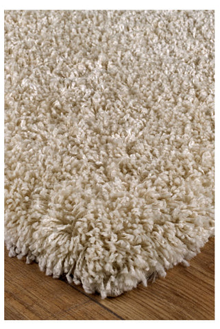 Thick Shaggy Light Beige Area Rug