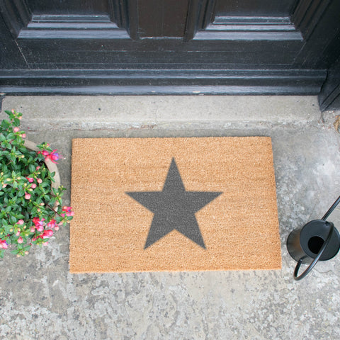 Star Grey Doormat