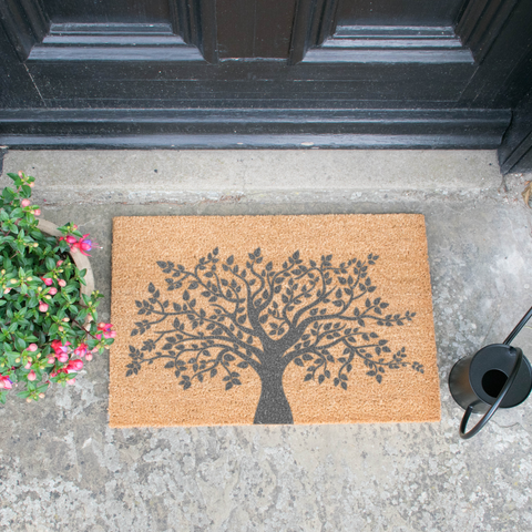 Tree of Life Grey Doormat