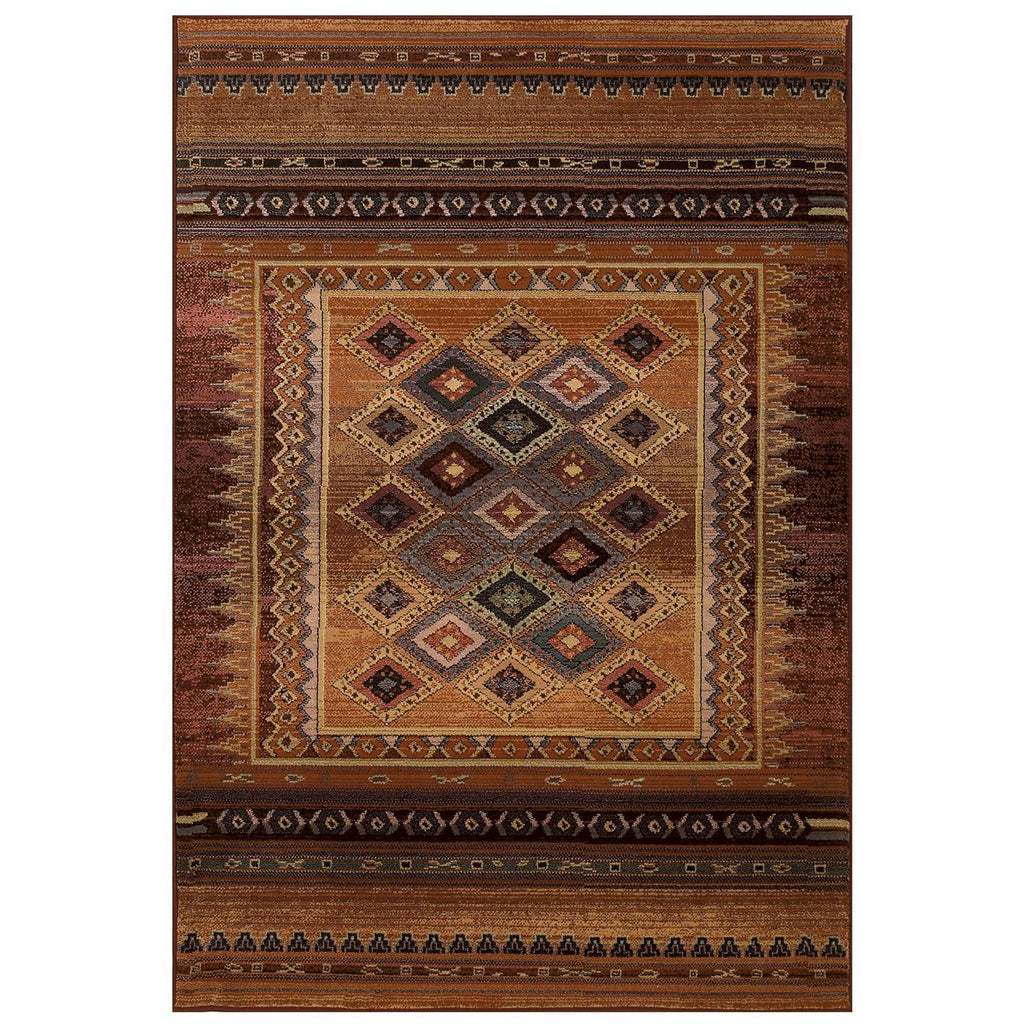 Gabbeh Rust Area Rug RUGSANDROOMS 