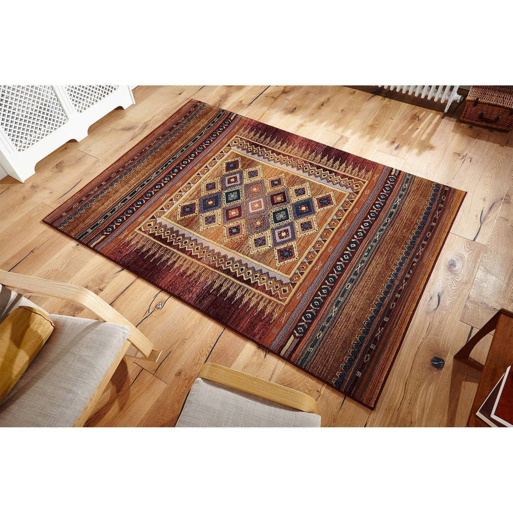 Gabbeh Rust Area Rug RUGSANDROOMS 