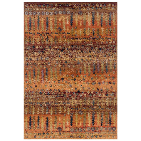 Image of Gabbeh Gold/Rust Area Rug RUGSANDROOMS 