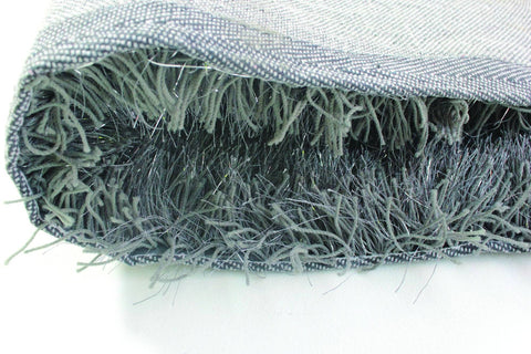 Image of Glitz Charcoal Shaggy Area Rug RUGSANDROOMS 