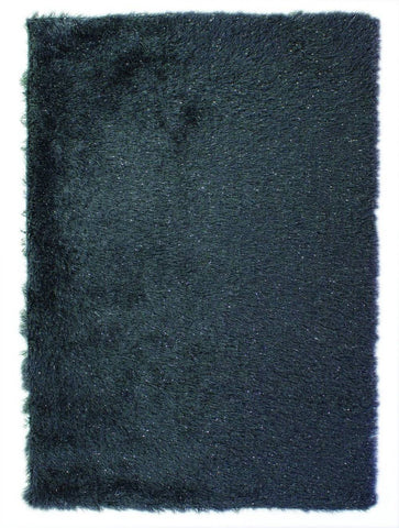 Glitz Charcoal Shaggy Area Rug RUGSANDROOMS 