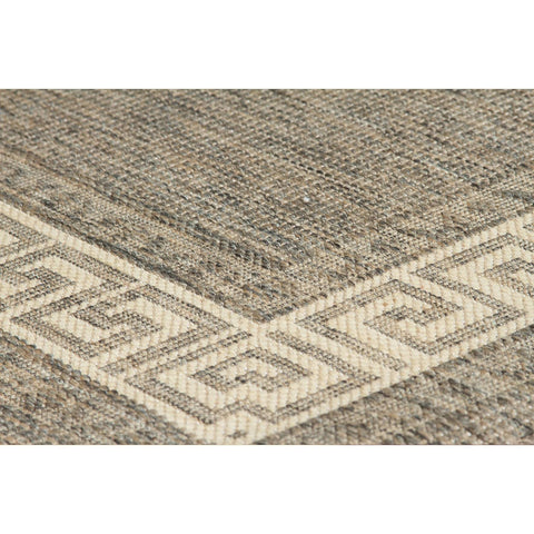 Image of Greek Flatweave Grey Area Rug RUGSANDROOMS 