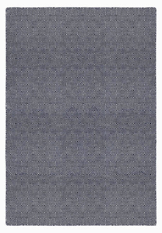 Image of Solitaire Dark Blue Indoor/ Outdoor Reversible Polyester Recycled Fibre Rug RUGSANDROOMS 