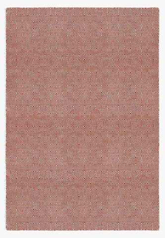 Image of Diamond Red Indoor/ Outdoor Reversible Polyester Recycled Fibre Rug RUGSANDROOMS 