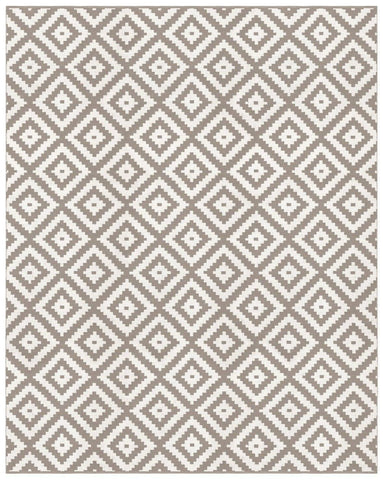 Ava Dove Grey Indoor/ Outdoor Reversible Polyester Recycled Fibre Rug RUGSANDROOMS 