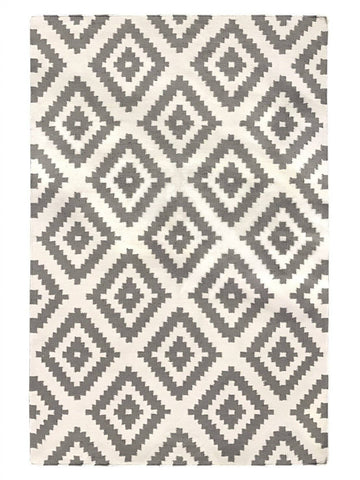 Image of Ava Grey Indoor/ Outdoor Reversible Polyester Recycled Fibre Rug RUGSANDROOMS 