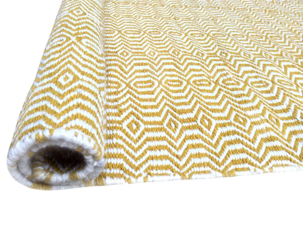 Viva Yellow Indoor/ Outdoor Reversible Polyester Recycled Fibre Rug RUGSANDROOMS 
